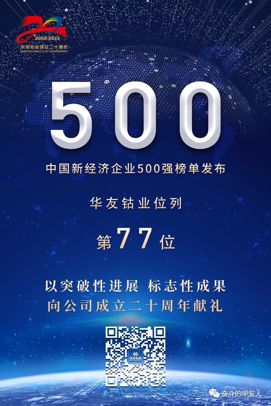 2021中国新经济企业500强”榜单 华友钴业位列第77位.jpg