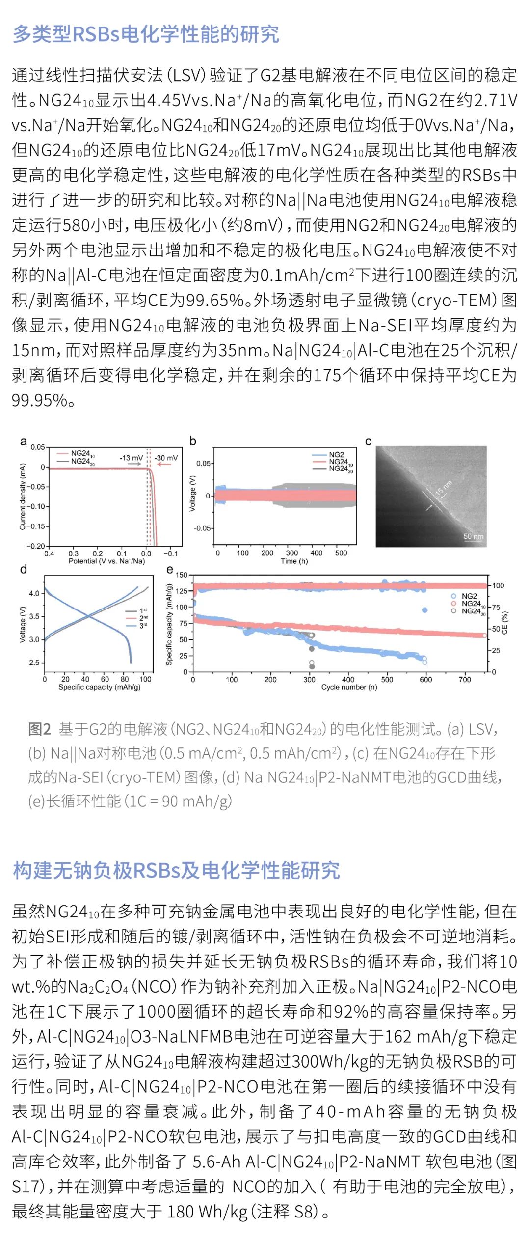 实现高能量无钠负极可充钠电池 钠电技术再突破 实现高能量无钠负极可充钠电池 钠电技术再突破
