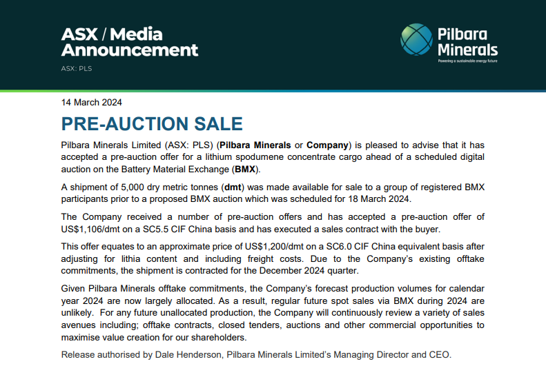 Pilbara锂矿拍卖价跌逾8成 多家锂业上市公司海外抢矿 Pilbara锂矿拍卖价跌逾8成 多家锂业上市公司海外抢矿