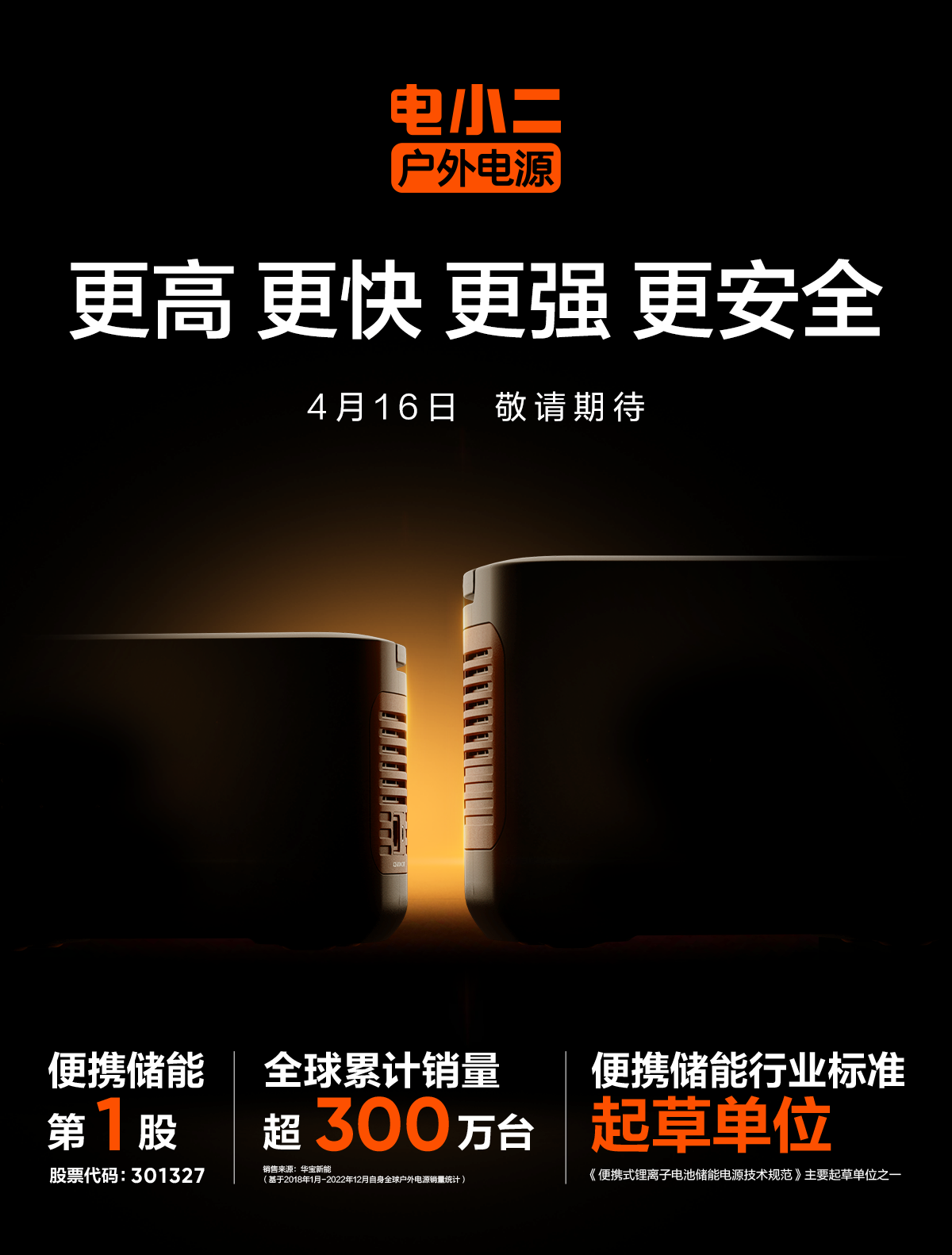 绿电升级,耀世登场 华宝新能即将发布户外用电新品 绿电升级,耀世登场 华宝新能即将发布户外用电新品