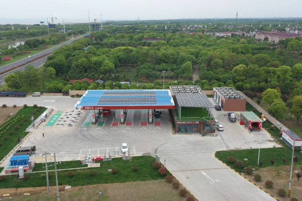 中国石化江苏常州石油嘉泽加油站屋顶光伏 中国石化江苏常州石油嘉泽加油站屋顶光伏