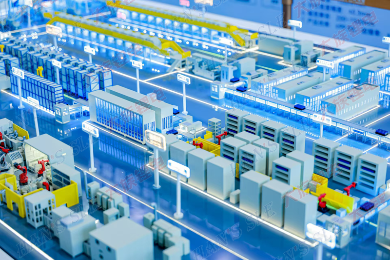 大族锂电的电池制程解决方案演示沙盘 大族锂电的电池制程解决方案演示沙盘