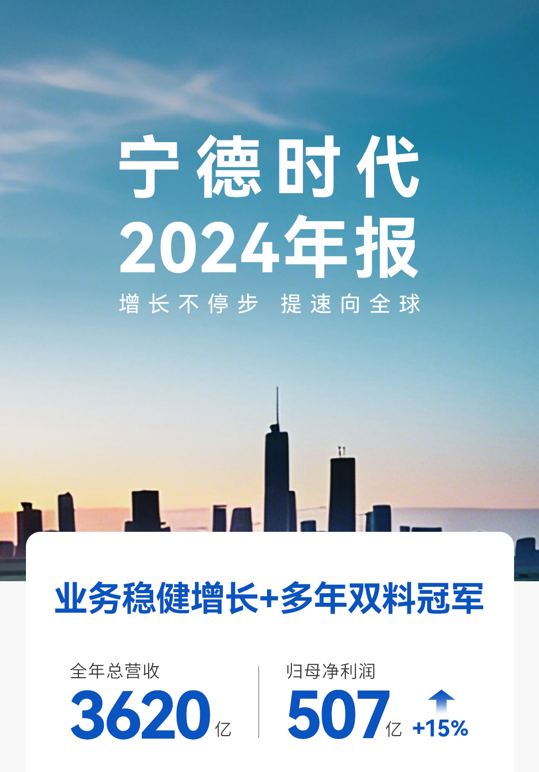 宁德时代2024年爆赚超507亿 拟再分红近200亿 宁德时代2024年爆赚超507亿 拟再分红近200亿