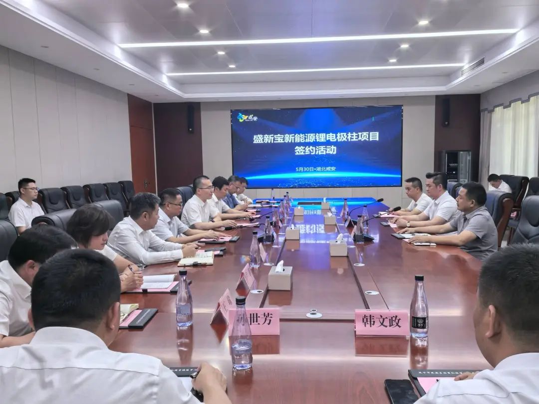 湖北盛新宝新能源锂电极柱项目举行签约 湖北盛新宝新能源锂电极柱项目举行签约