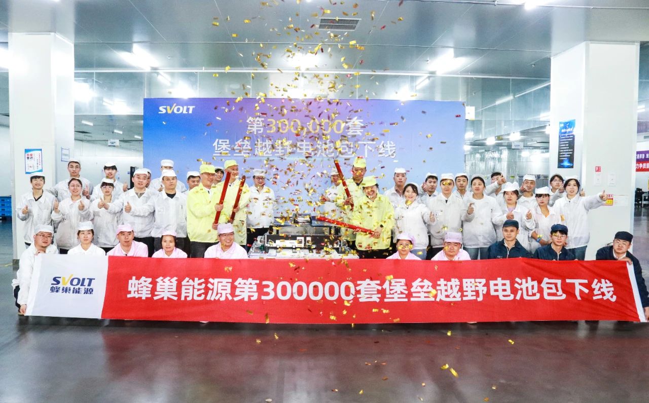 蜂巢能源第30万套堡垒越野电池在遂宁基地正式下线 蜂巢能源第30万套堡垒越野电池在遂宁基地正式下线