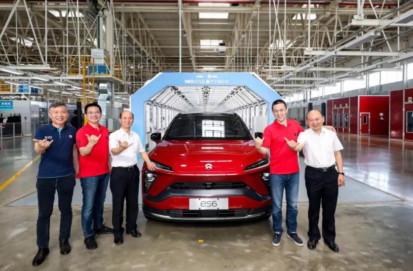 蔚来汽车获100亿元投资 ES6量产下线并将于