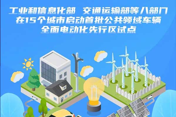 八部门在15个城市启动首批公共领域车辆