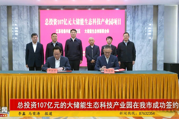 107亿！大储能生态科技产业园项目落地江