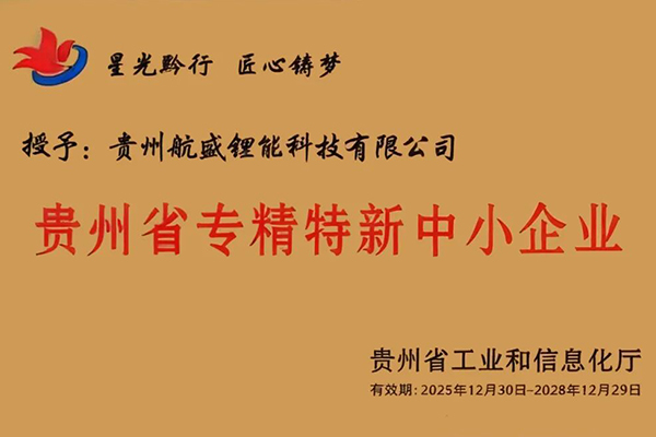 坚持创新驱动！航盛锂能荣获省级“专精