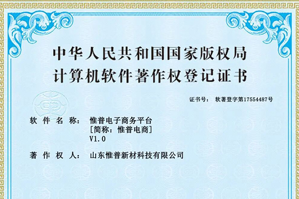 实力彰显！惟普新材自主研发电商平台获国家